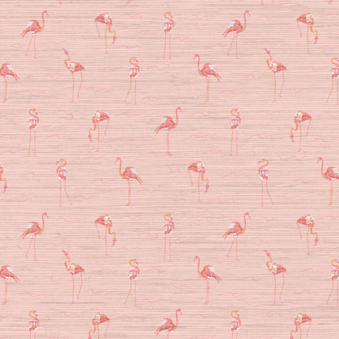 A Flock of Flamingos Wallpaper