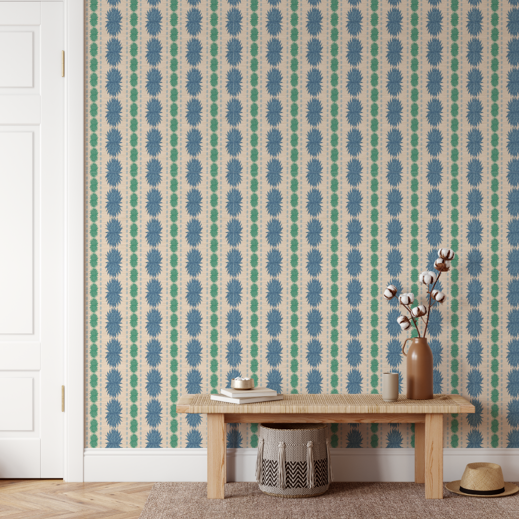 As Long As You Follow Cactus Stripe Wallpaper