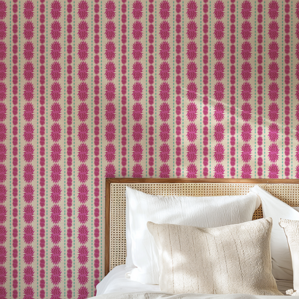 As Long As You Follow Cactus Stripe Wallpaper