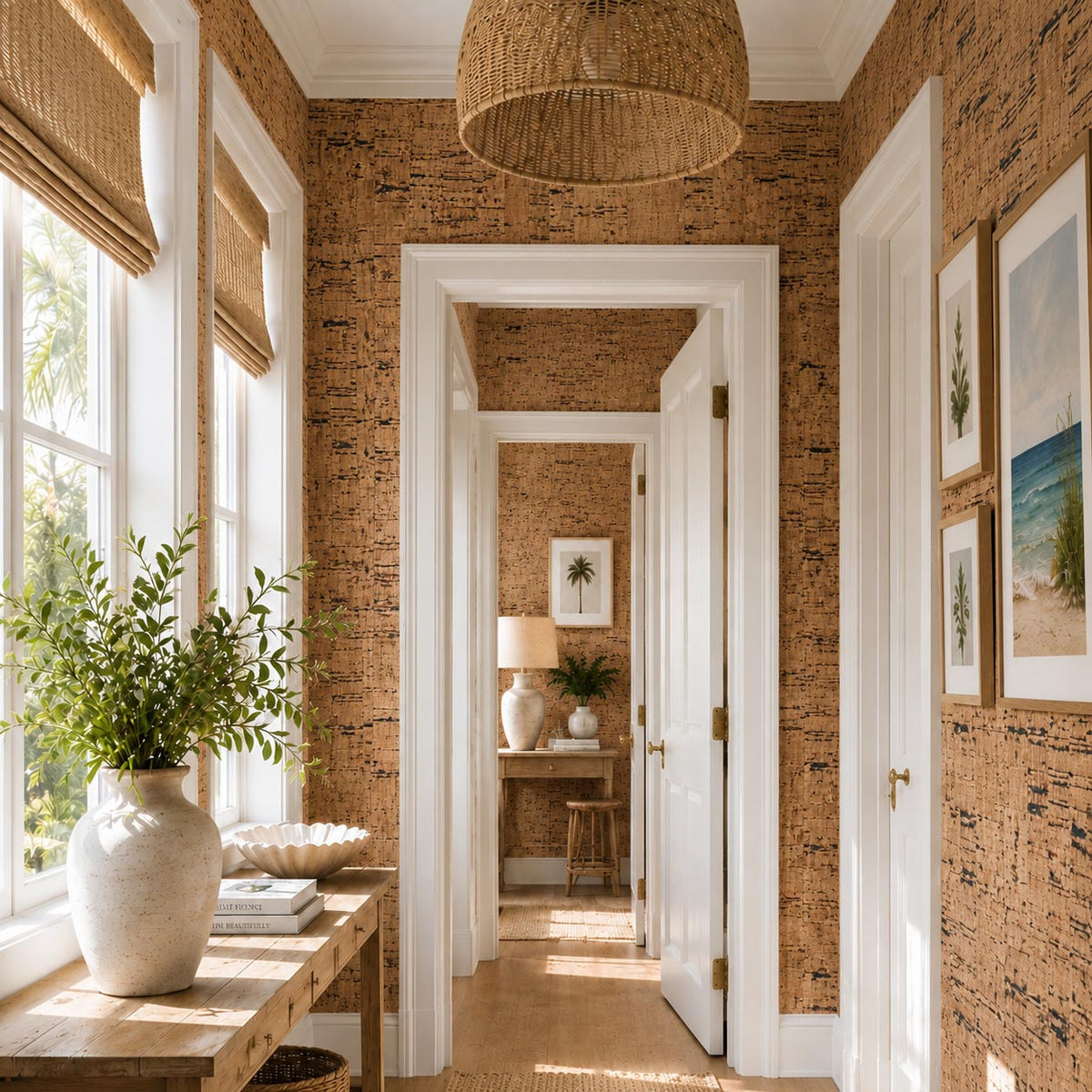 Bark Side of the Moon Natural Cork Wallpaper