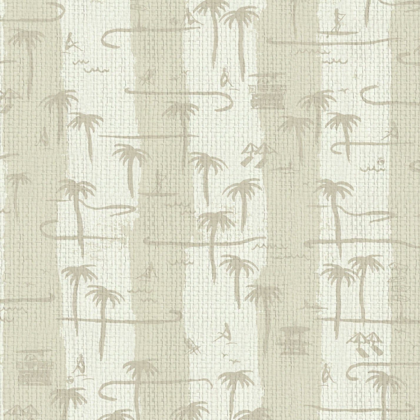 Bernie's Beach Stands Stripe Wallpaper