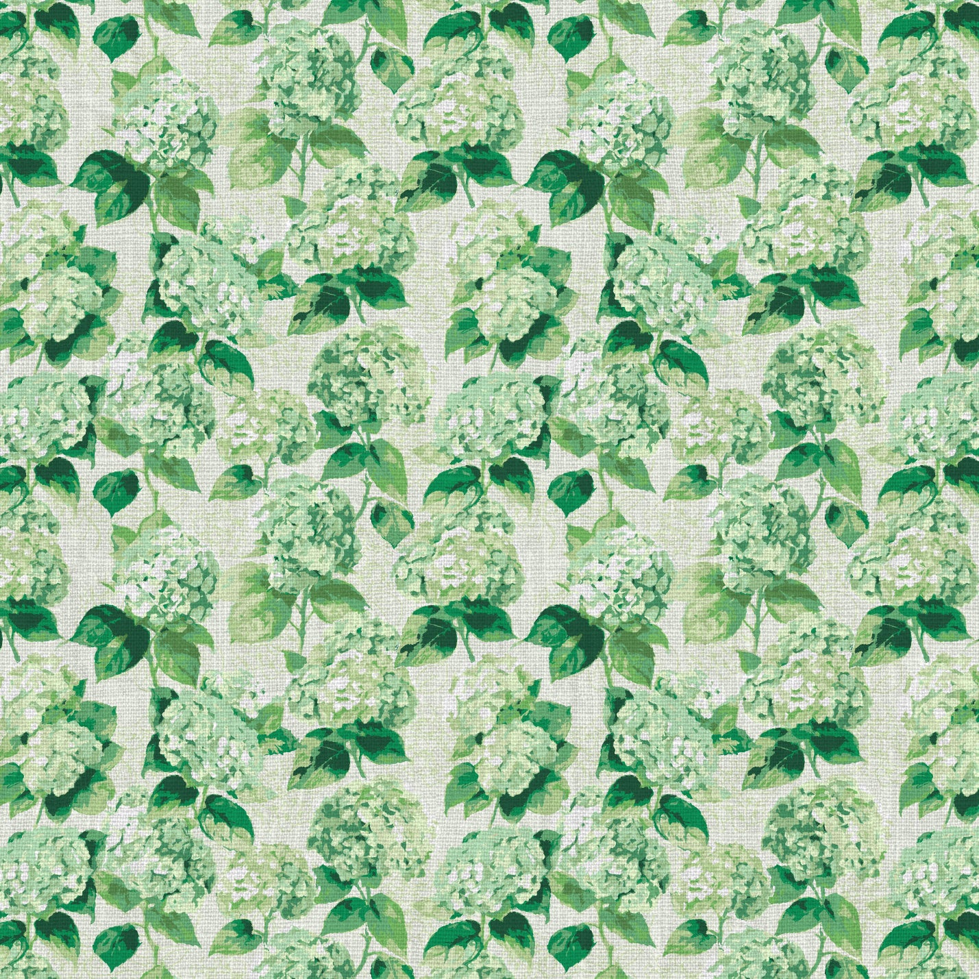 Bloom Bloom Baby Hydrangeas Linen Wallpaper