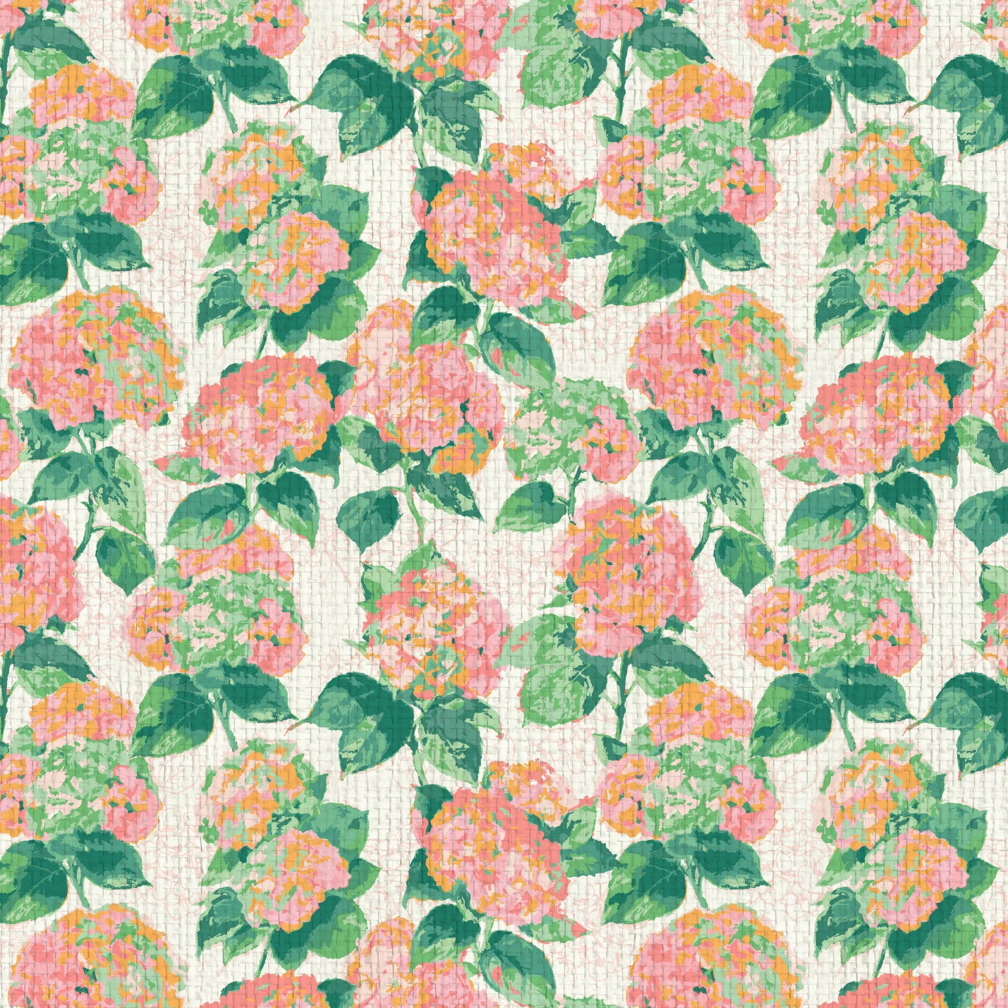 Bloom Bloom Baby Hydrangea Floral Wallpaper