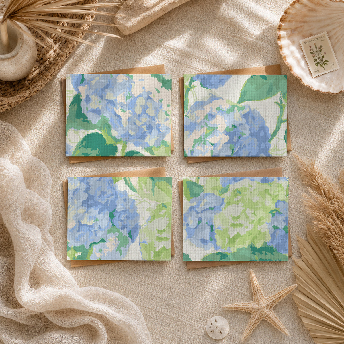 Bloom Bloom Baby Hydrangea Stationery Set