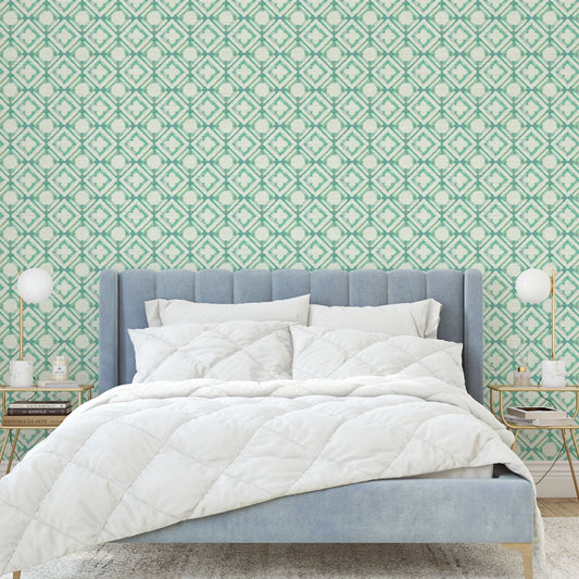 Grasscloth wallpaper Natural Textured Eco-Friendly Non-toxic High-quality Sustainable Interior Design Bold Custom Tailor-made Retro chic Grand millennial Maximalism Traditional Dopamine decor Coastal Garden Seaside Seashore Waterfront Retreat Relaxed beach vibes Beach cottage Shoreline Oceanfront Nautical Cabana preppy cabin geometric stripes stained glass breeze block lattice sea foam sea glass white