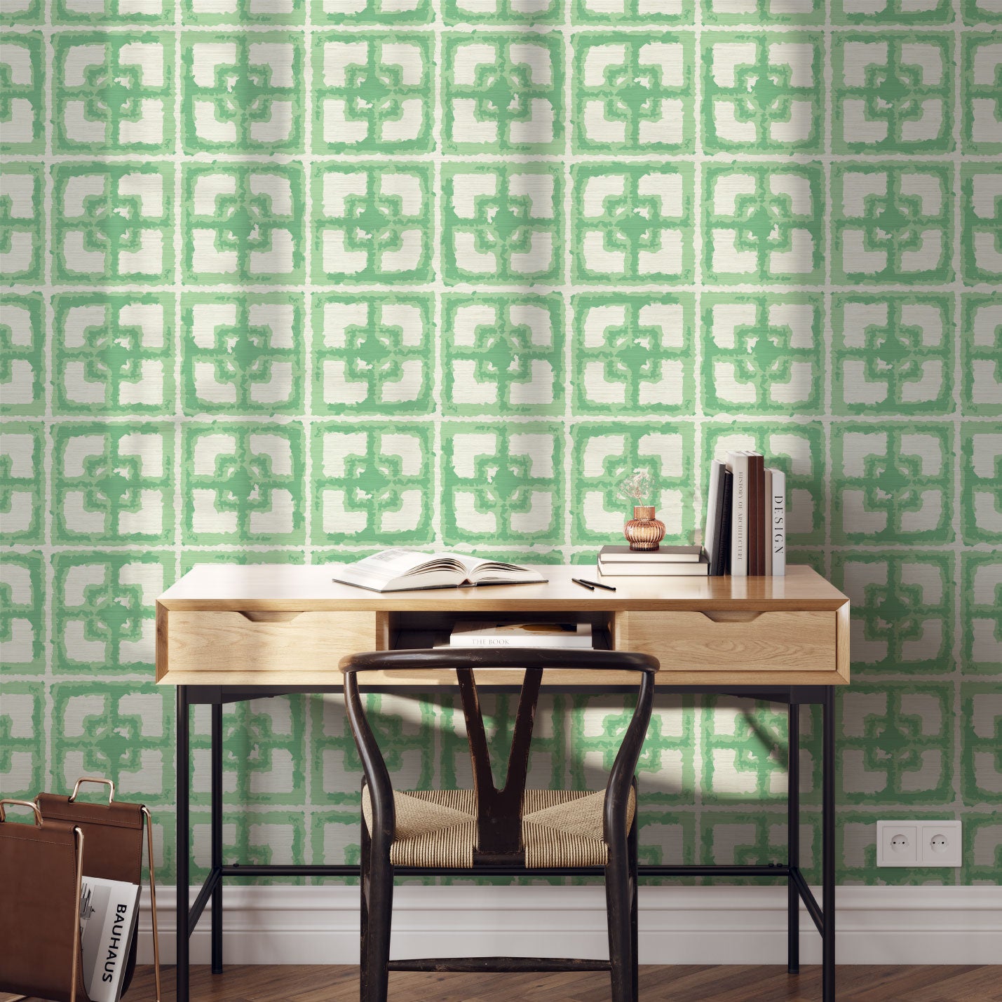 Dance Along the Edge Painted Breeze Block Grande Wallpaper