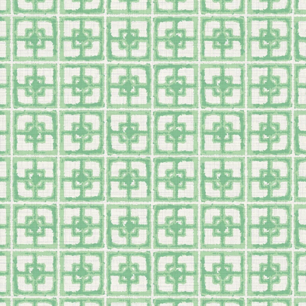 Dance Along the Edge Painted Breeze Block Wallpaper