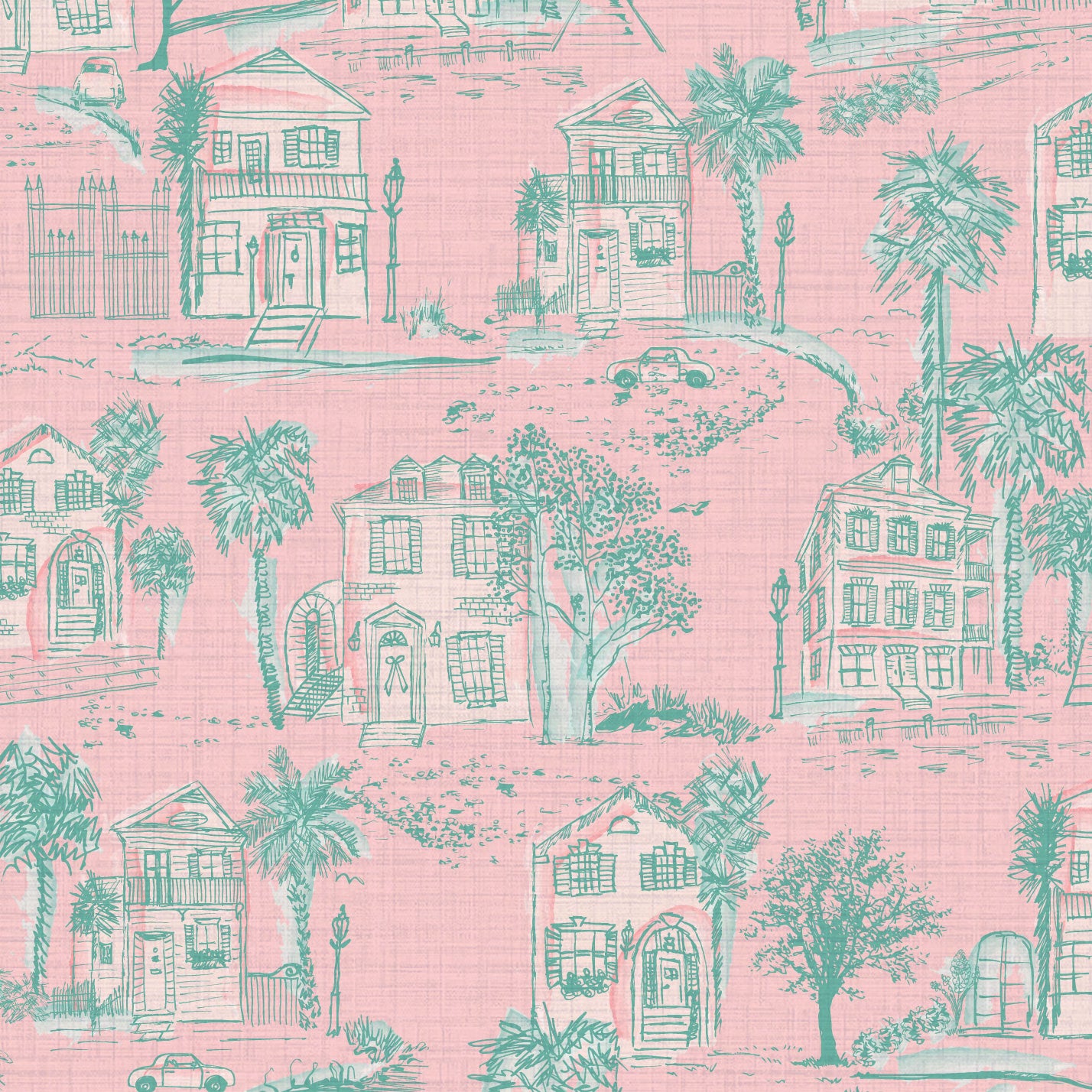 Daydream Believer Charleston Toile Wallpaper