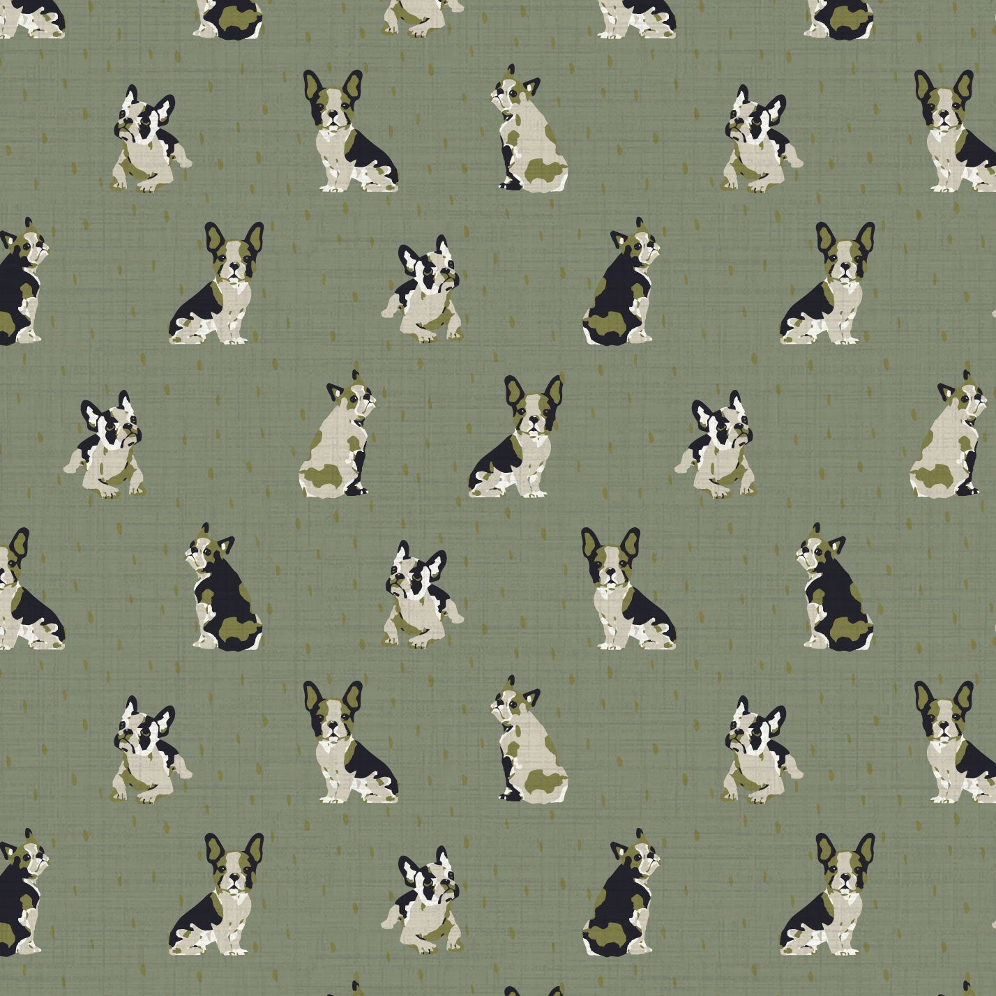 Dogs On The Run French Bulldog Wallpaper