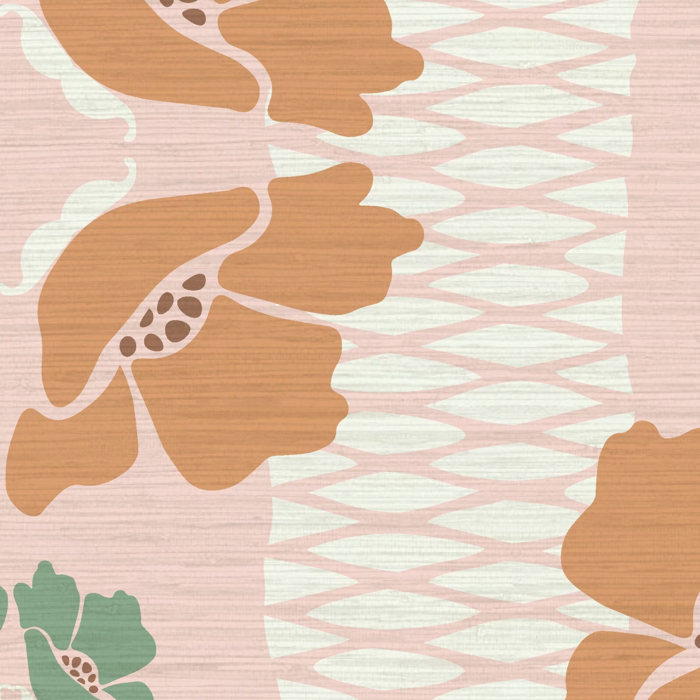 Elizabeth Vol. 1 Floral Stripe Wallpaper by June St. George