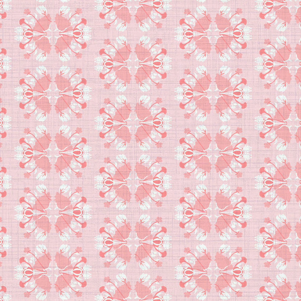 Evelyn Floral Stripe Wallpaper by June St. George