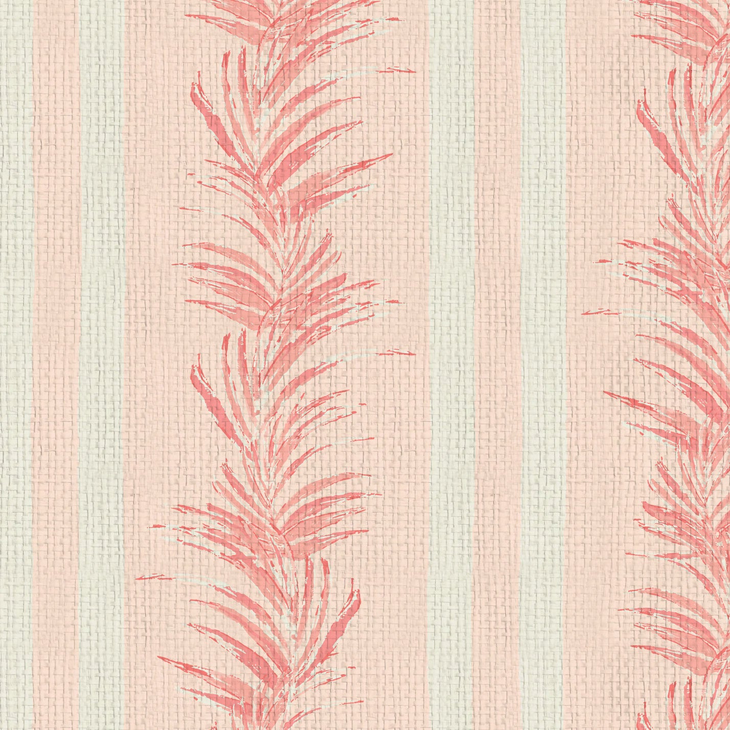 Fern Line Botanical Stripe Wallpaper