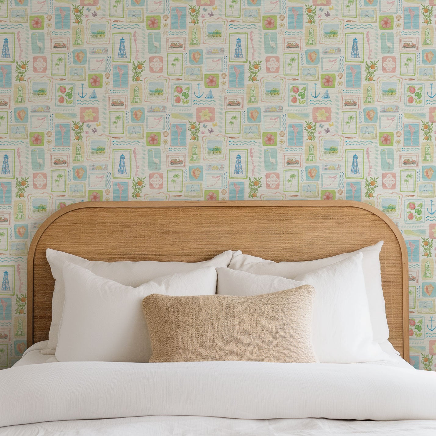 From Florida with Love Postcard Wallpaper by Little Blue Designs