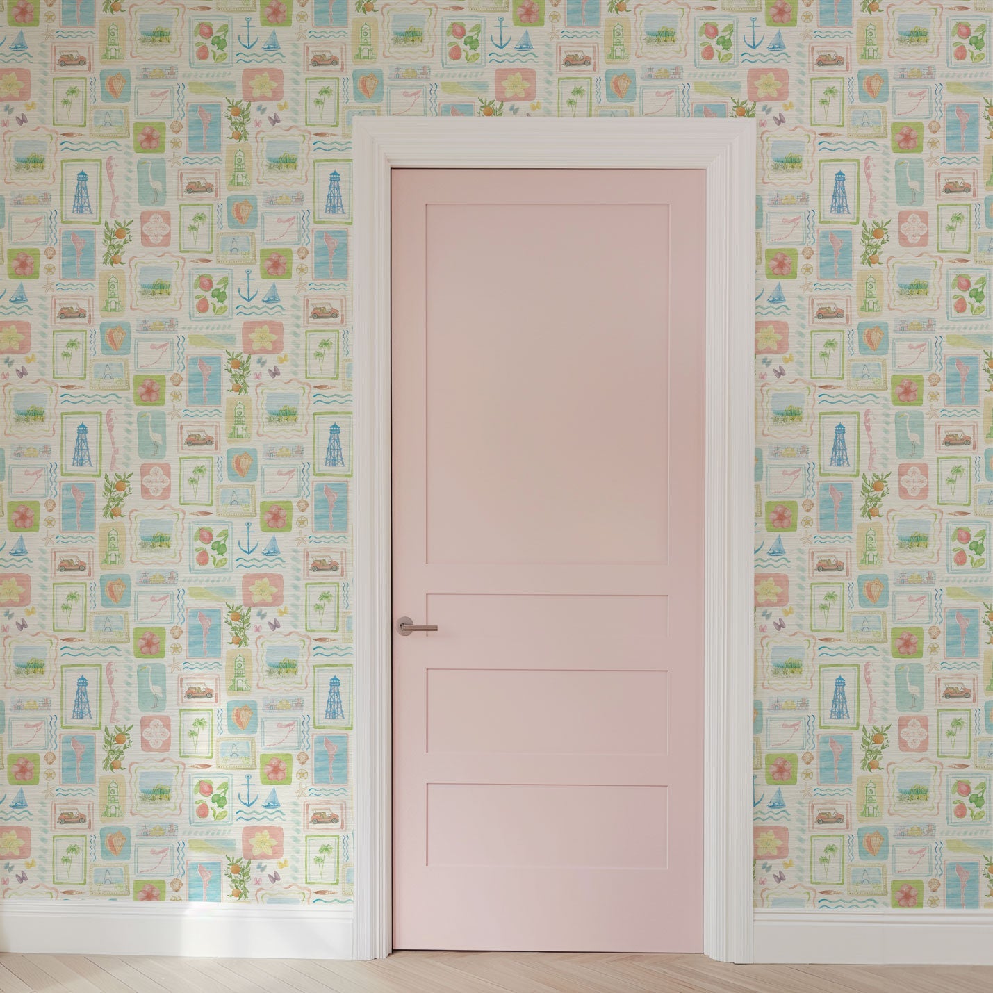 From Florida with Love Postcard Wallpaper by Little Blue Designs