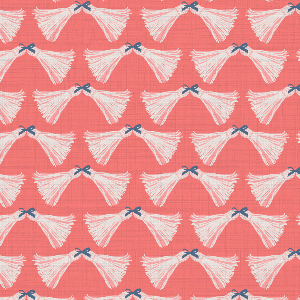 Havana Tassels and Bows Wallpaper by June St. George