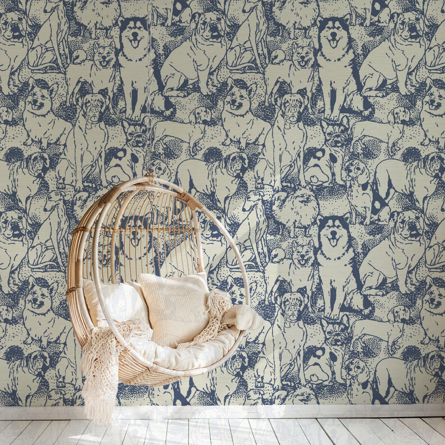 Hughes' Hound Dog Wallpaper