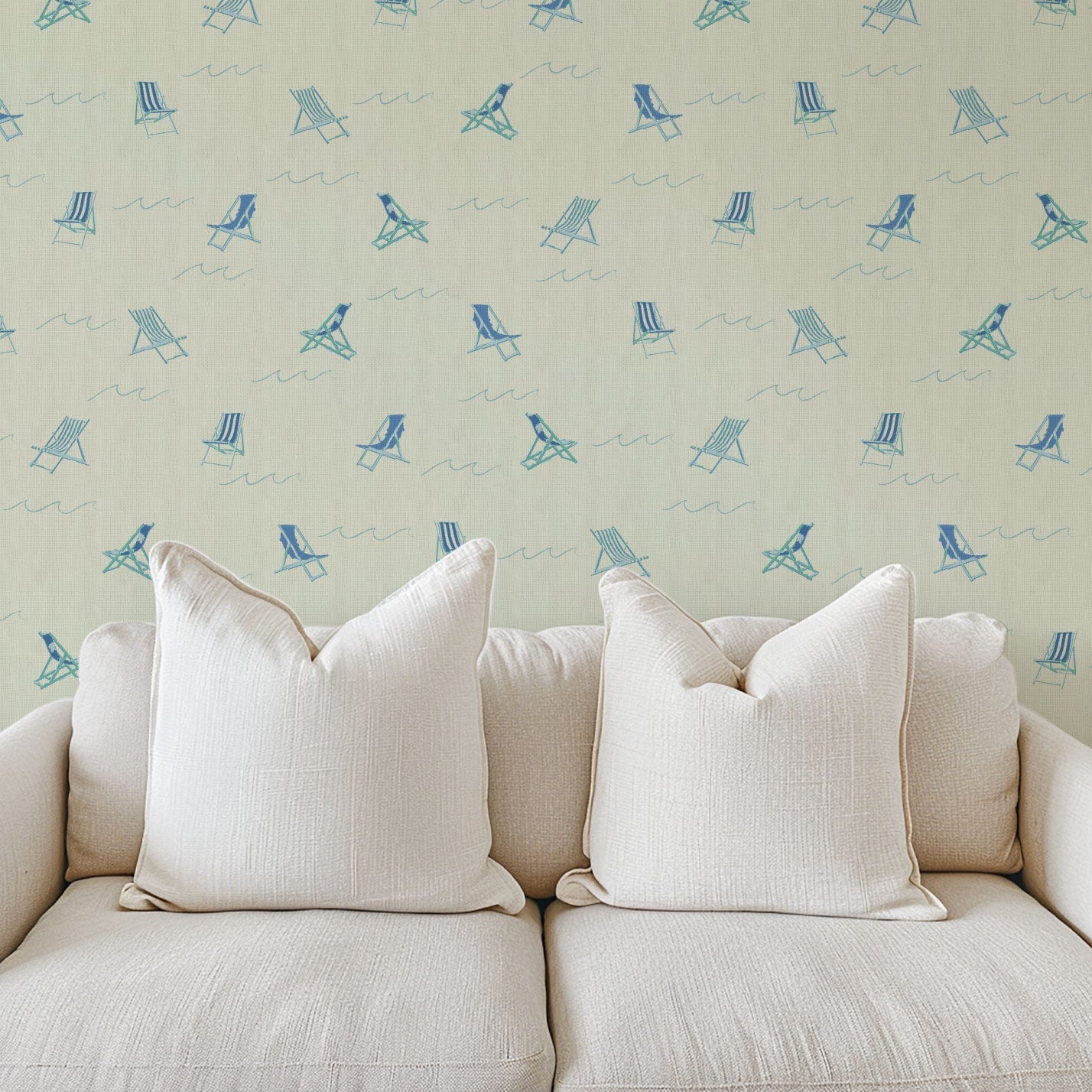 wallpaper Natural Textured Eco-Friendly Non-toxic High-quality Sustainable Interior Design Bold Custom Tailor-made Retro chic Grand millennial Maximalism Traditional Dopamine decor coastal Seaside Seashore Waterfront Vacation home styling Retreat Relaxed beach vibes Beach cottage Shoreline Oceanfront Nautical Cabana preppy cottage core cabin rustic ocean blue french sky light waves paper weave paperweave
