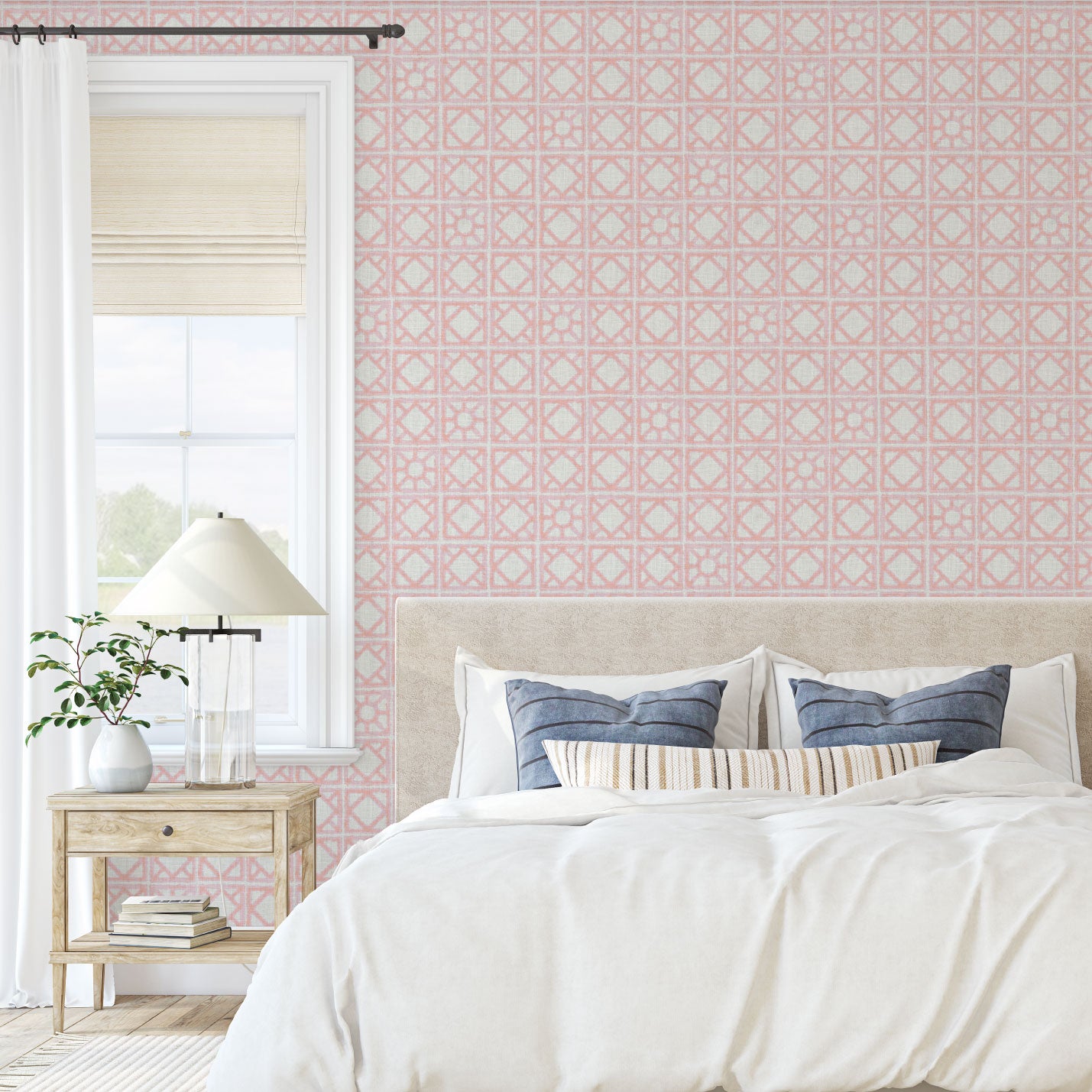 Invisible Touch Breeze Block Linen Wallpaper