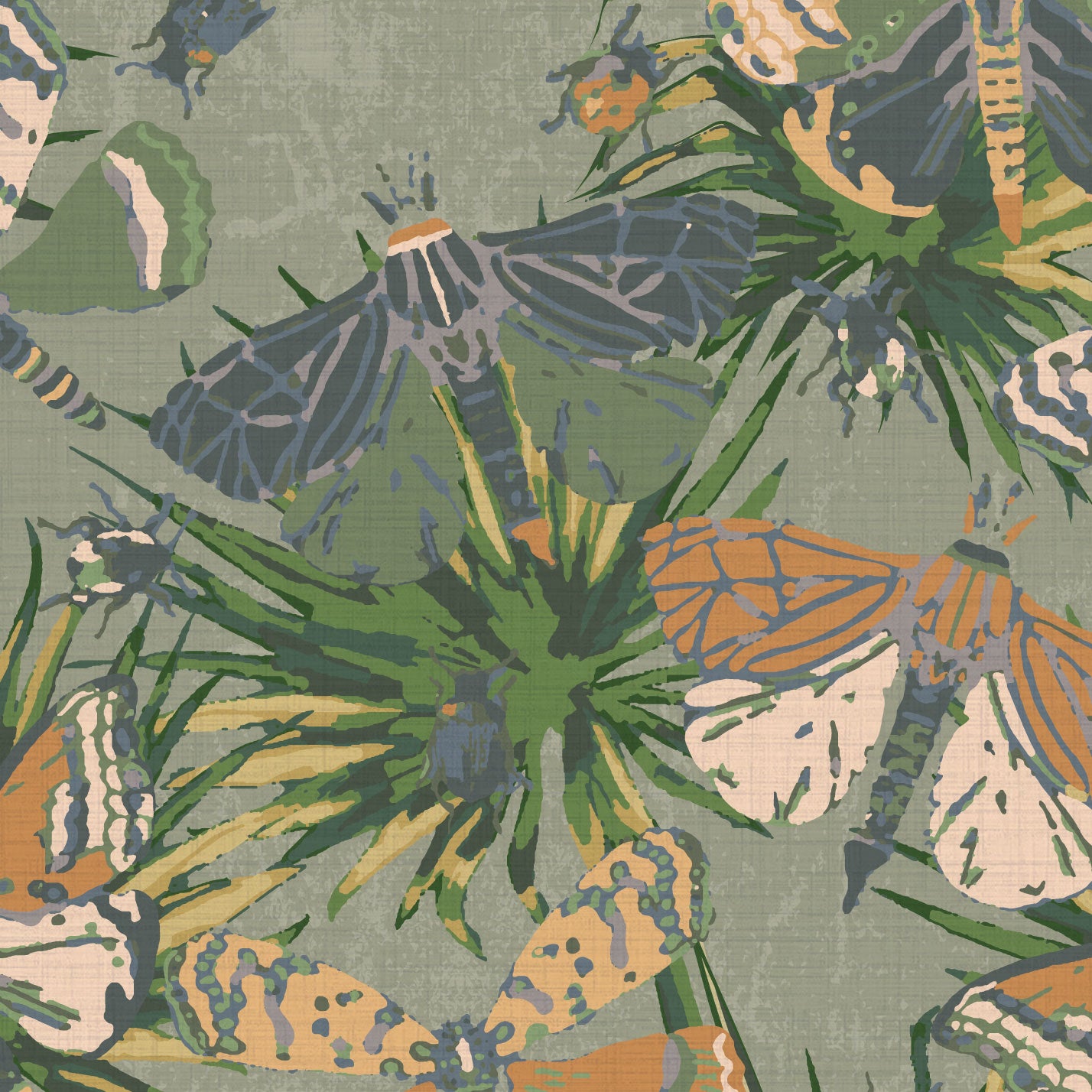 Jitterbug Butterflies Wallpaper