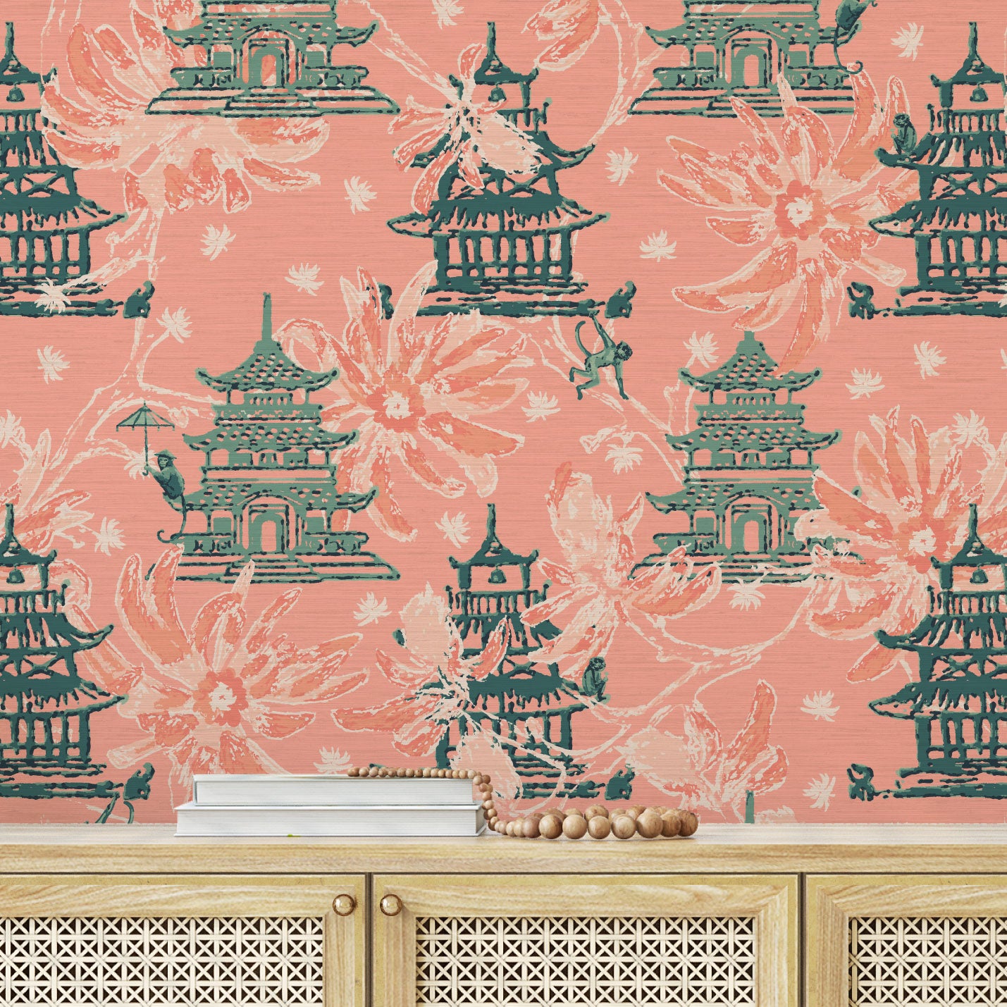 Karma Chameleon Pagodas Wallpaper