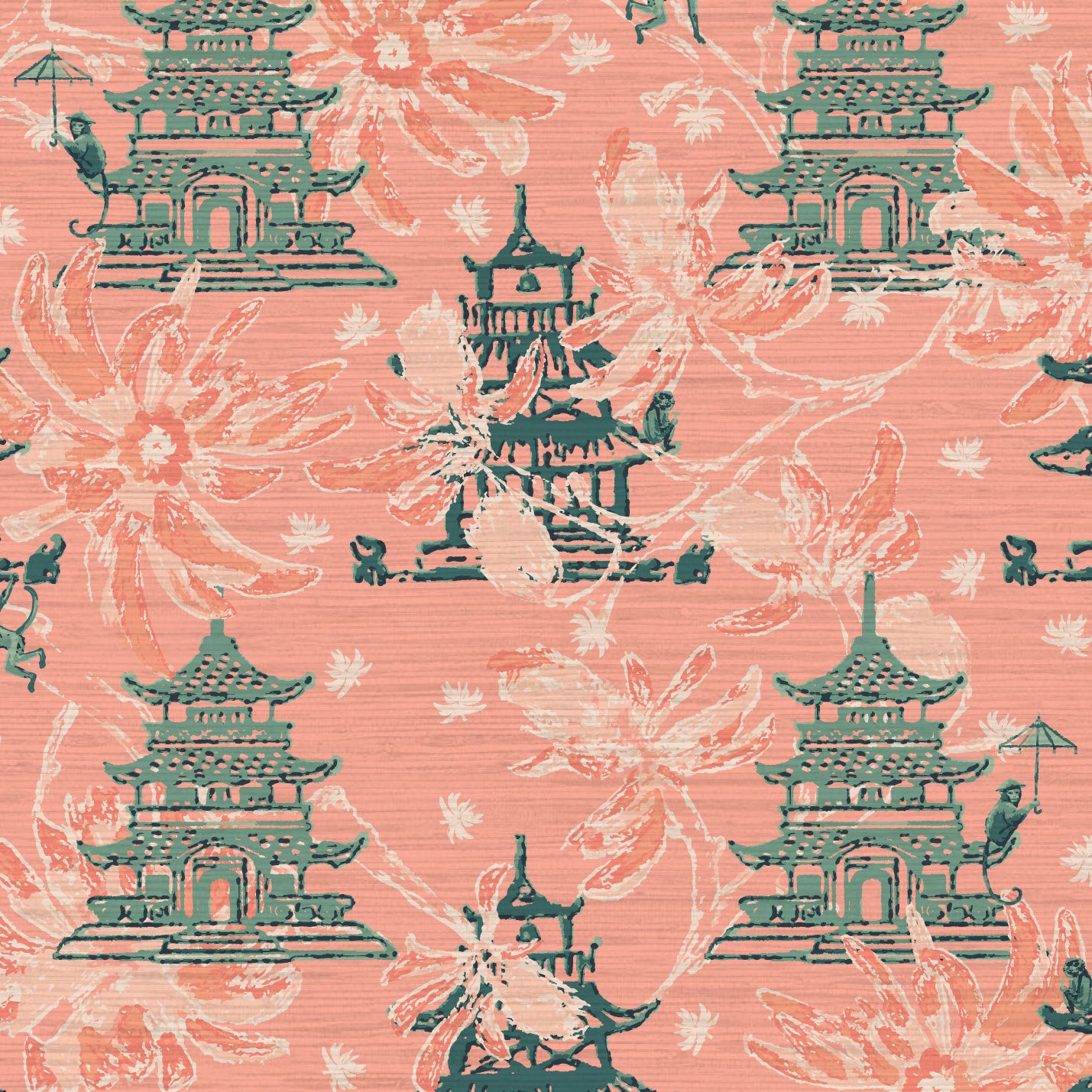 Karma Chameleon Pagodas Wallpaper