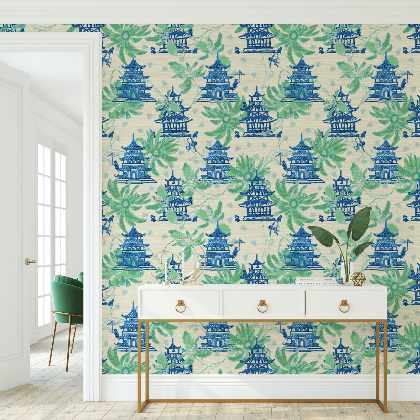 Karma Chameleon Pagodas Wallpaper