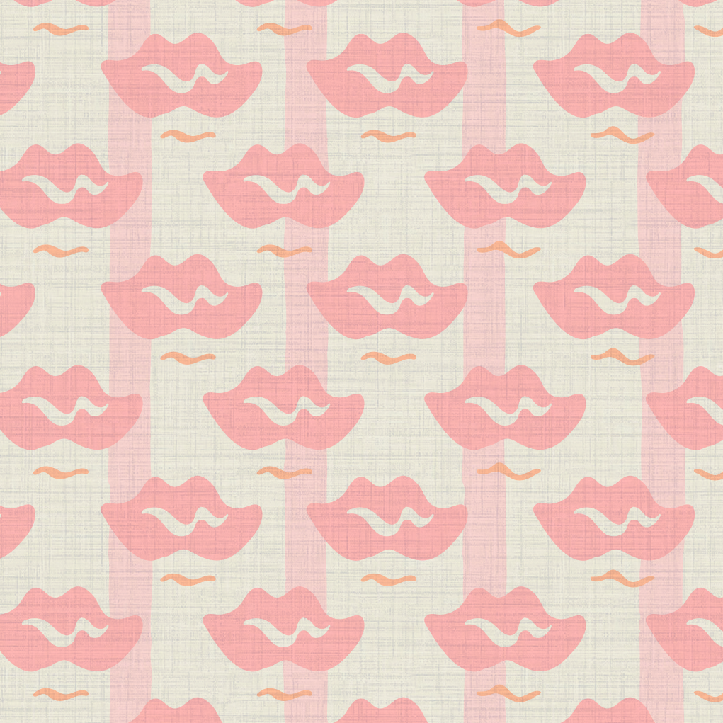 Lip Service Stripes Wallpaper