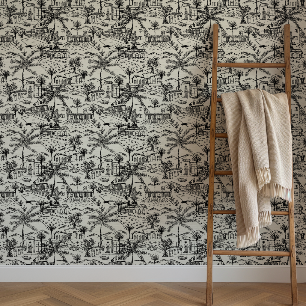 Lockridge Estate Mini Mid-Century Toile Wallpaper