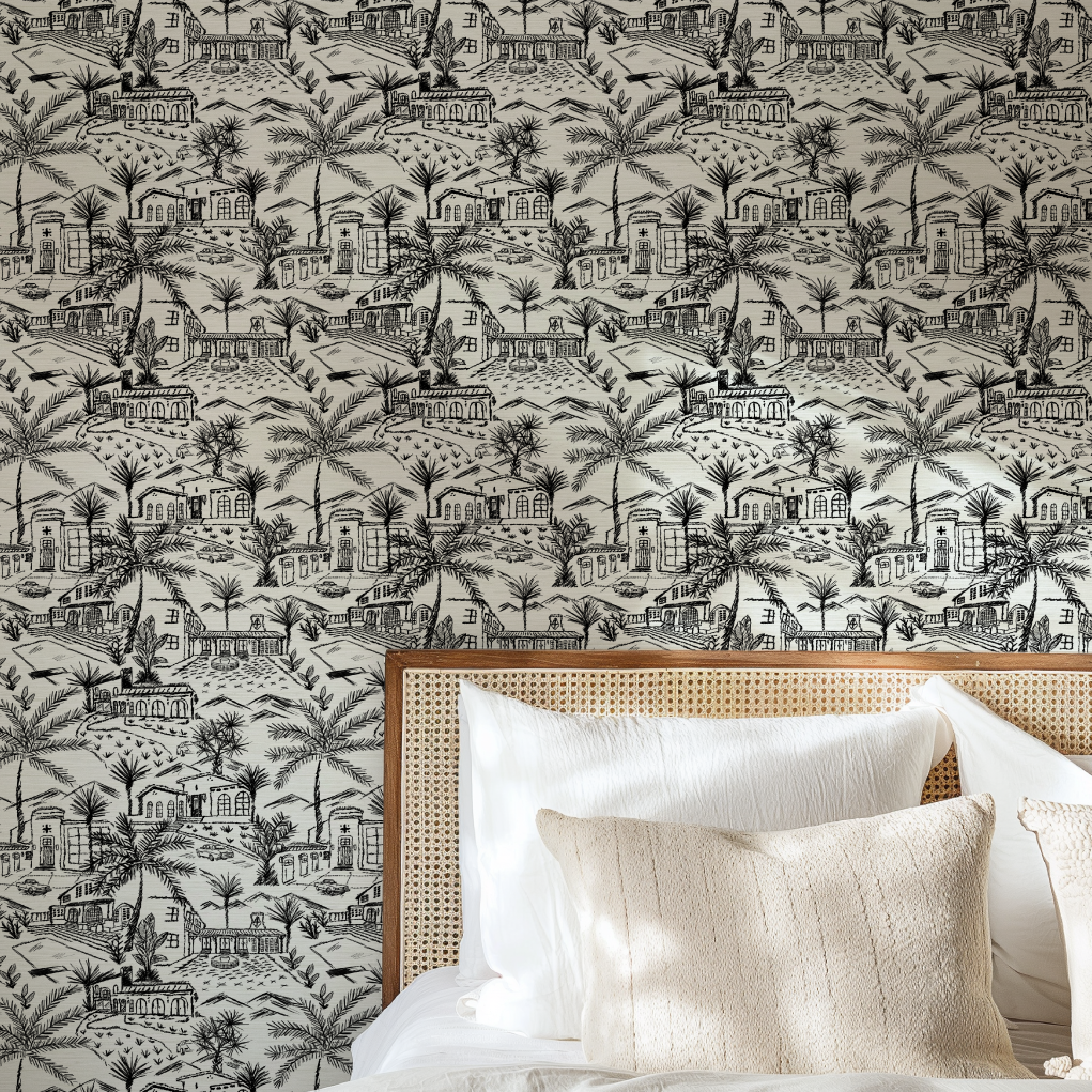 Lockridge Estate Mini Mid-Century Toile Wallpaper