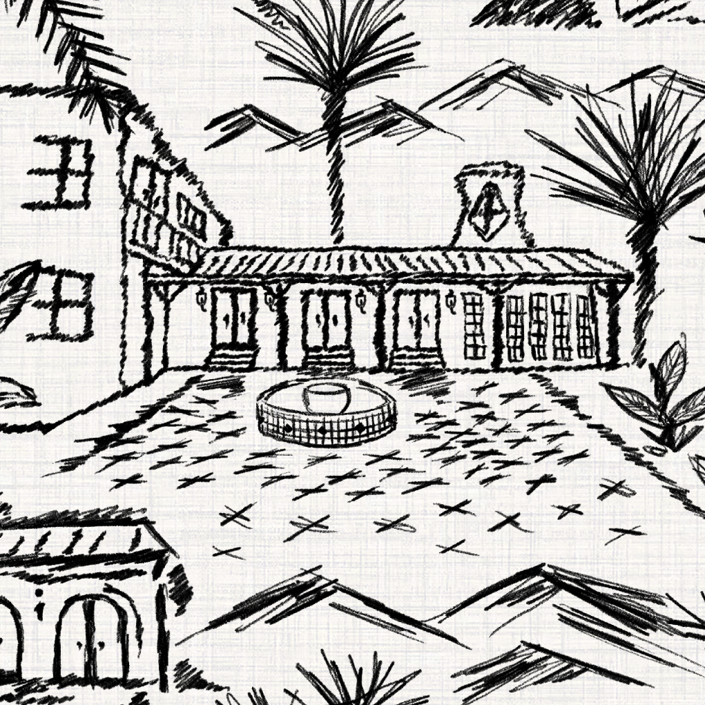 Lockridge Estate Mid-Century Toile Wallpaper