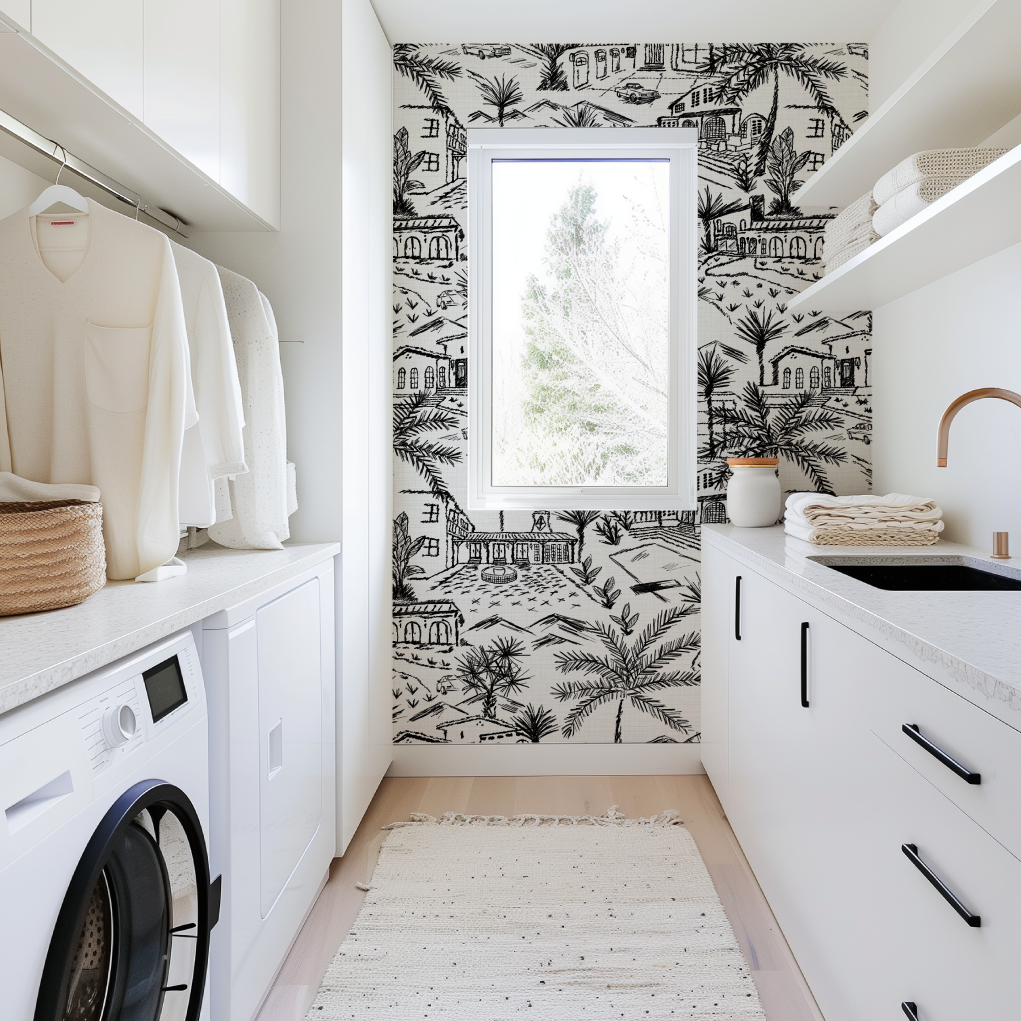 Lockridge Estate Mid-Century Toile Wallpaper