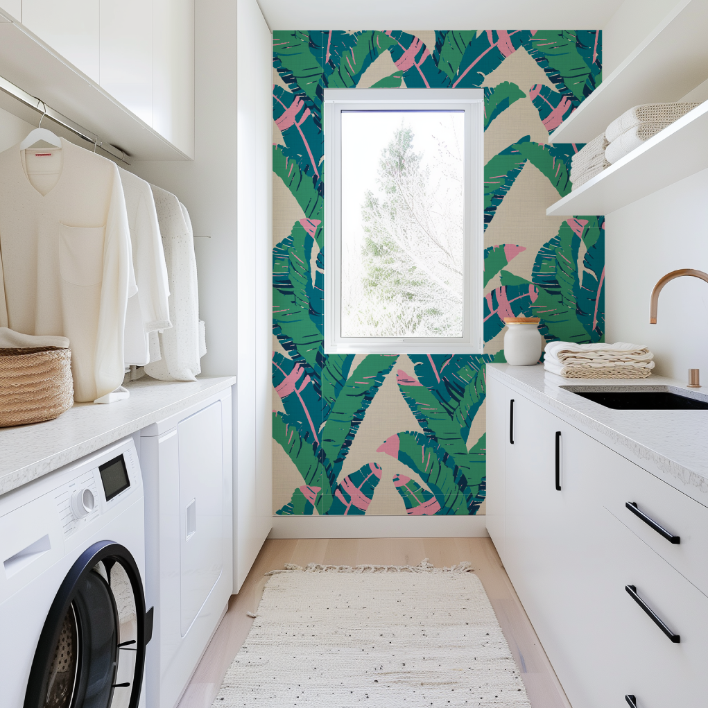 Mighty Jungle Palm Leaf Wallpaper