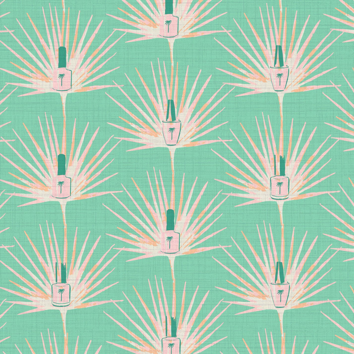 Nailed It Tropical Nail Polish Wallpaper