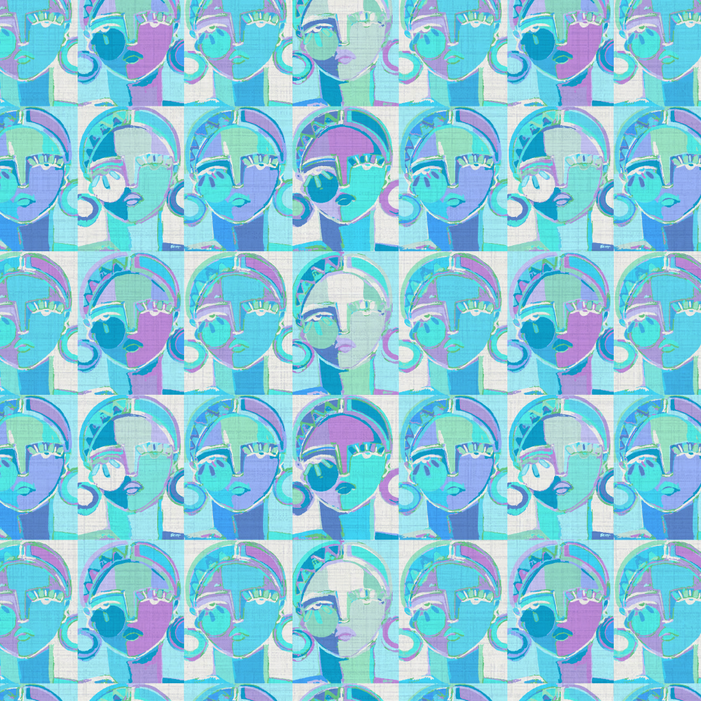 Pop Portrait Women Wallpaper by Brittany Atkinson