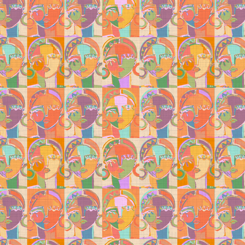 Pop Portrait Women Wallpaper by Brittany Atkinson