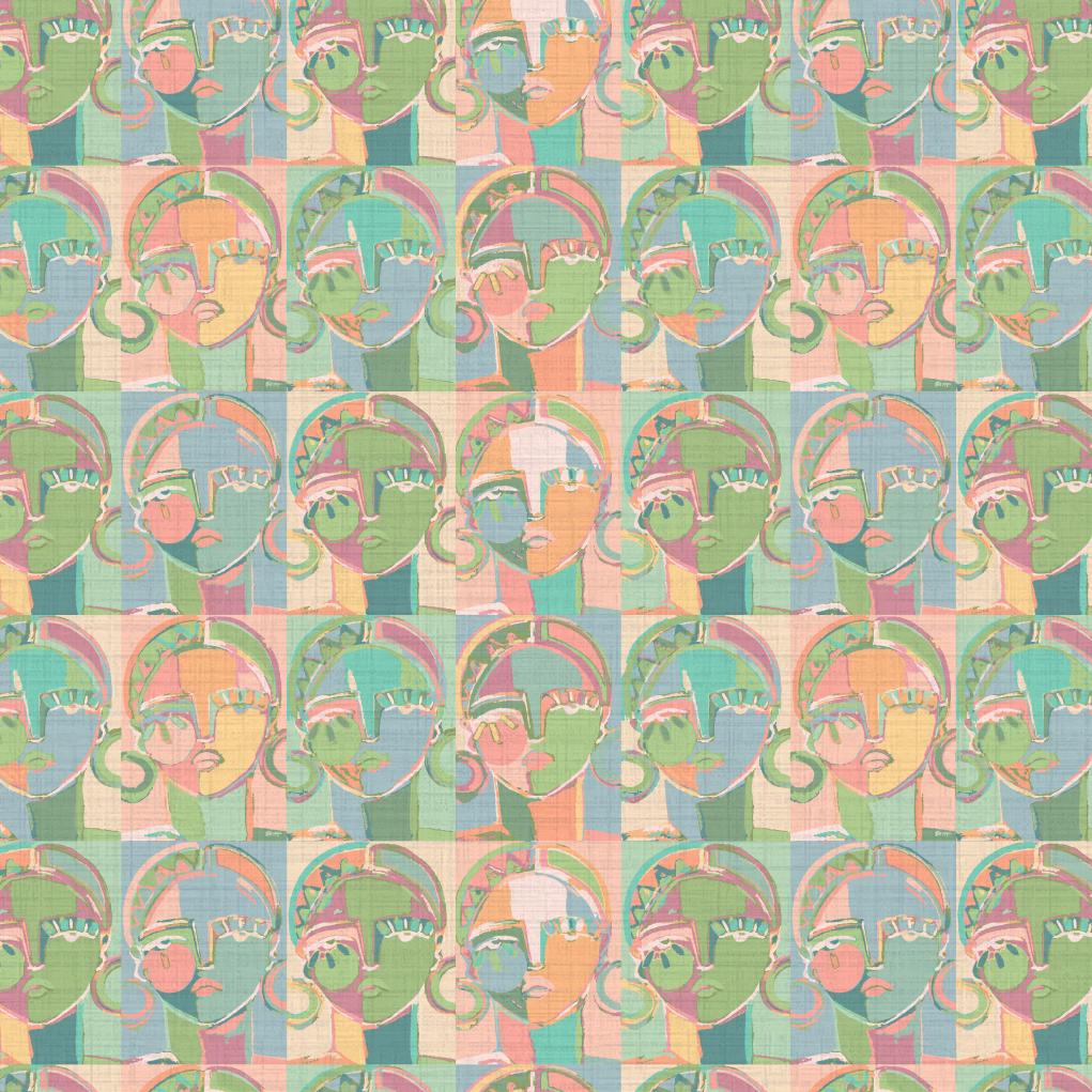 Pop Portrait Women Wallpaper by Brittany Atkinson