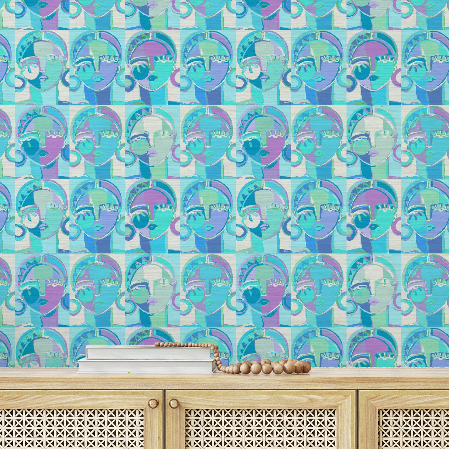 Pop Portrait Women Wallpaper by Brittany Atkinson