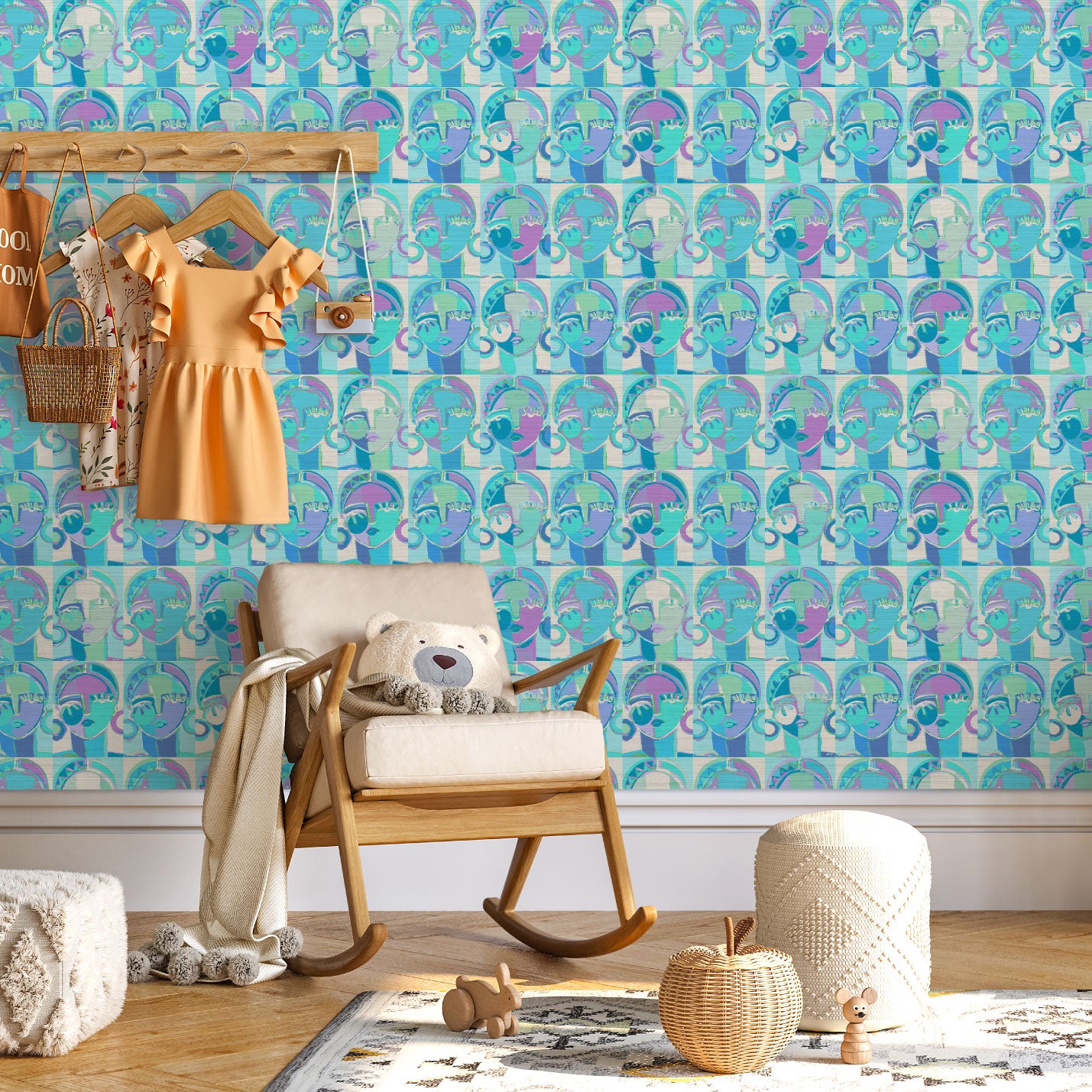 Pop Portrait Women Wallpaper by Brittany Atkinson