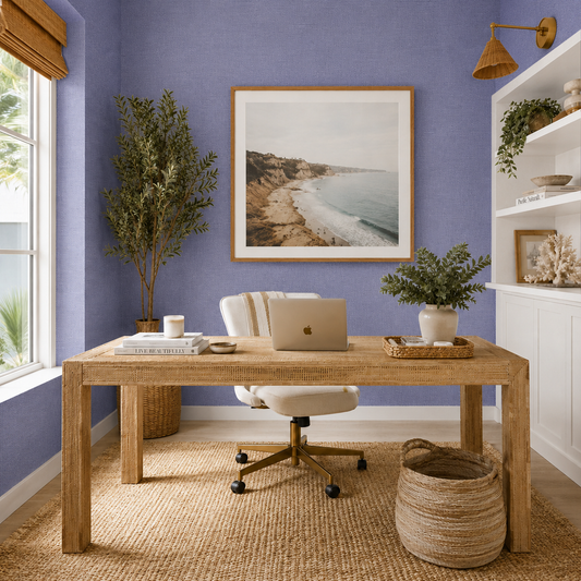 Porch Swing Periwinkle Sisal Wallpaper