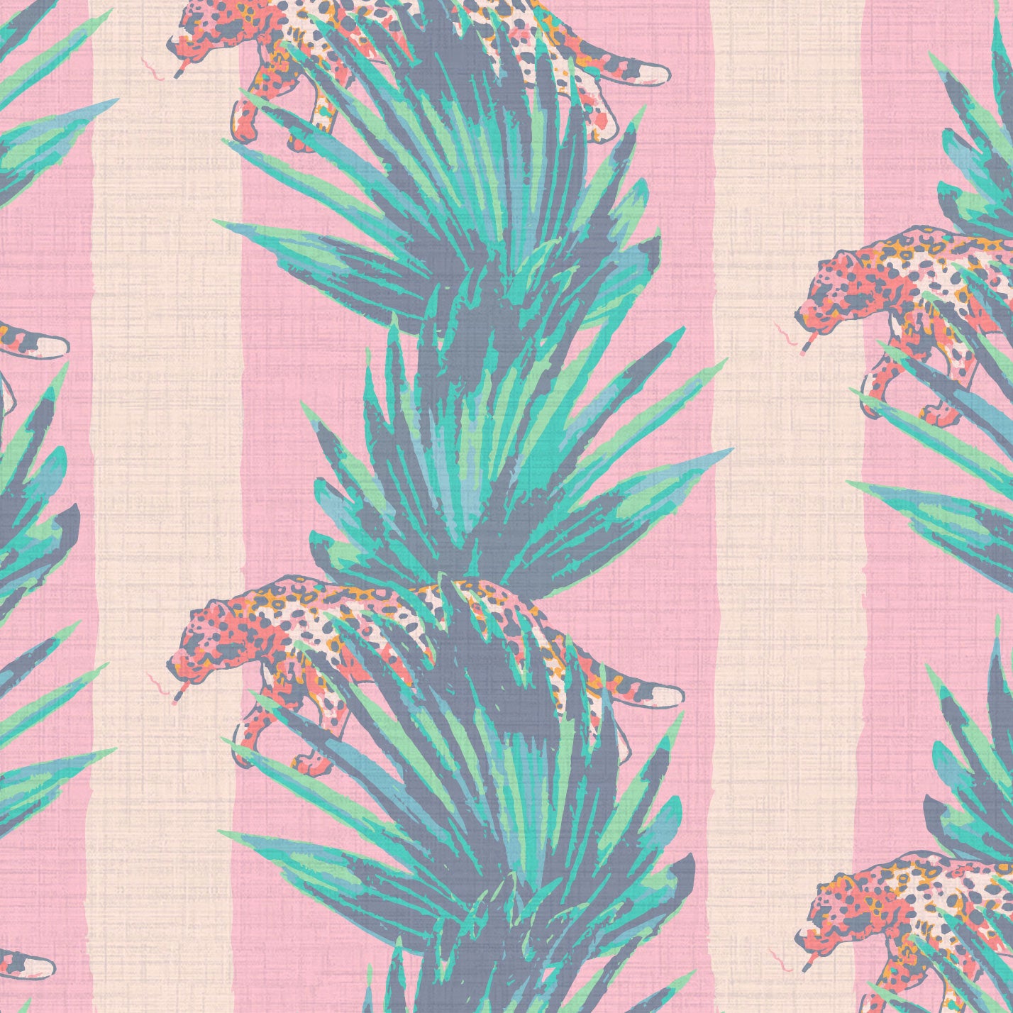 Smokin' Hot Cheetah Stripes Wallpaper