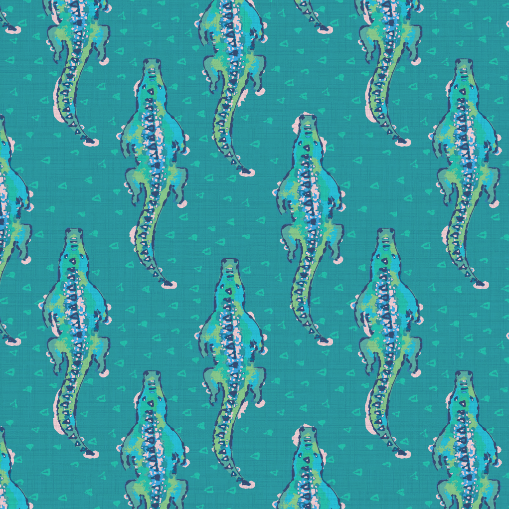 Smooth Alligator Geo Wallpaper