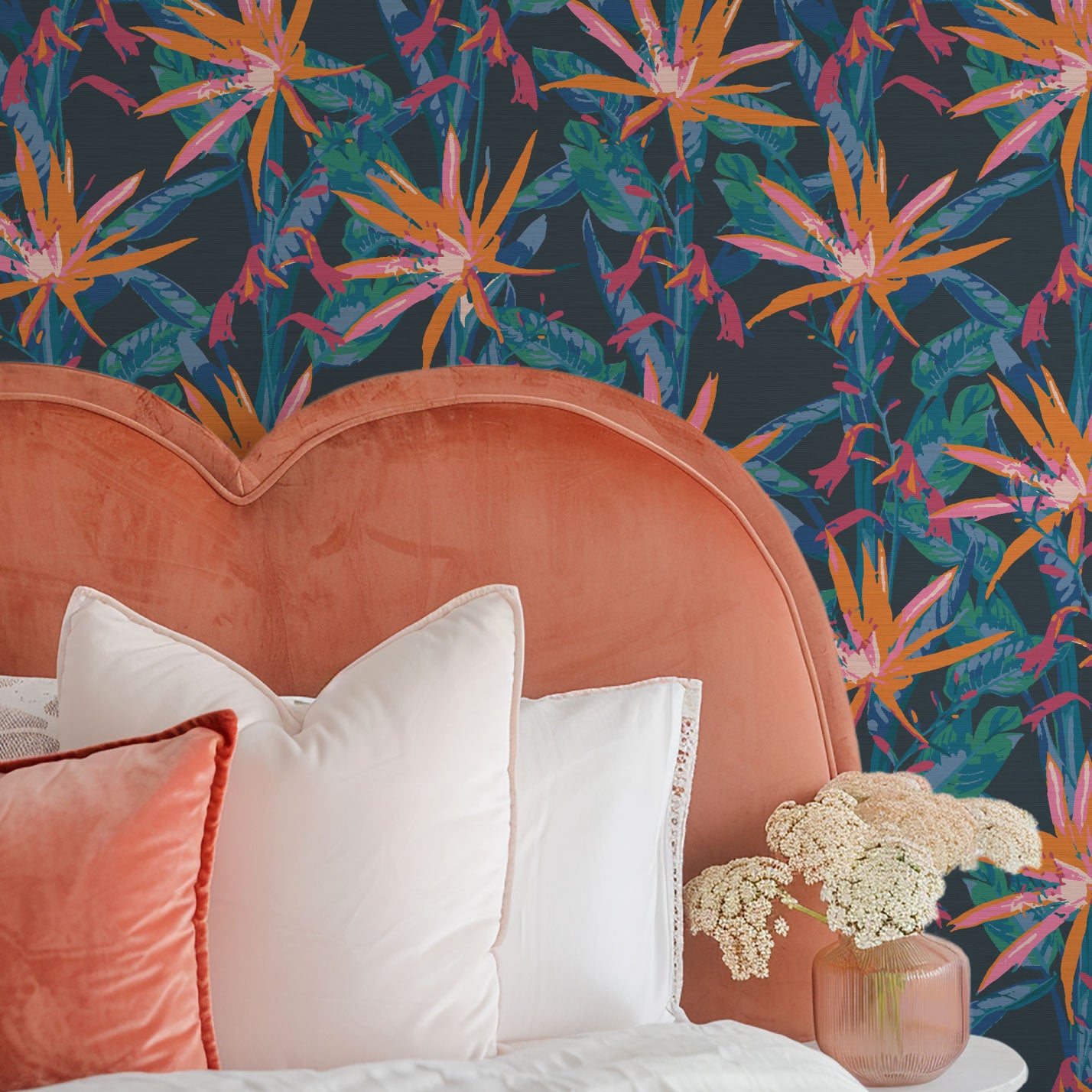 Smooth Operator Tropical Floral Wallpaper