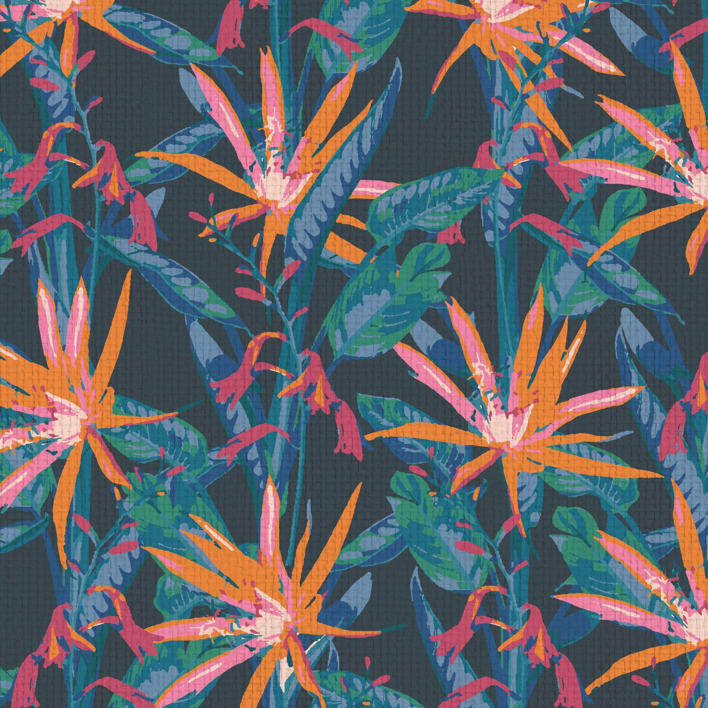 Smooth Operator Tropical Floral Wallpaper