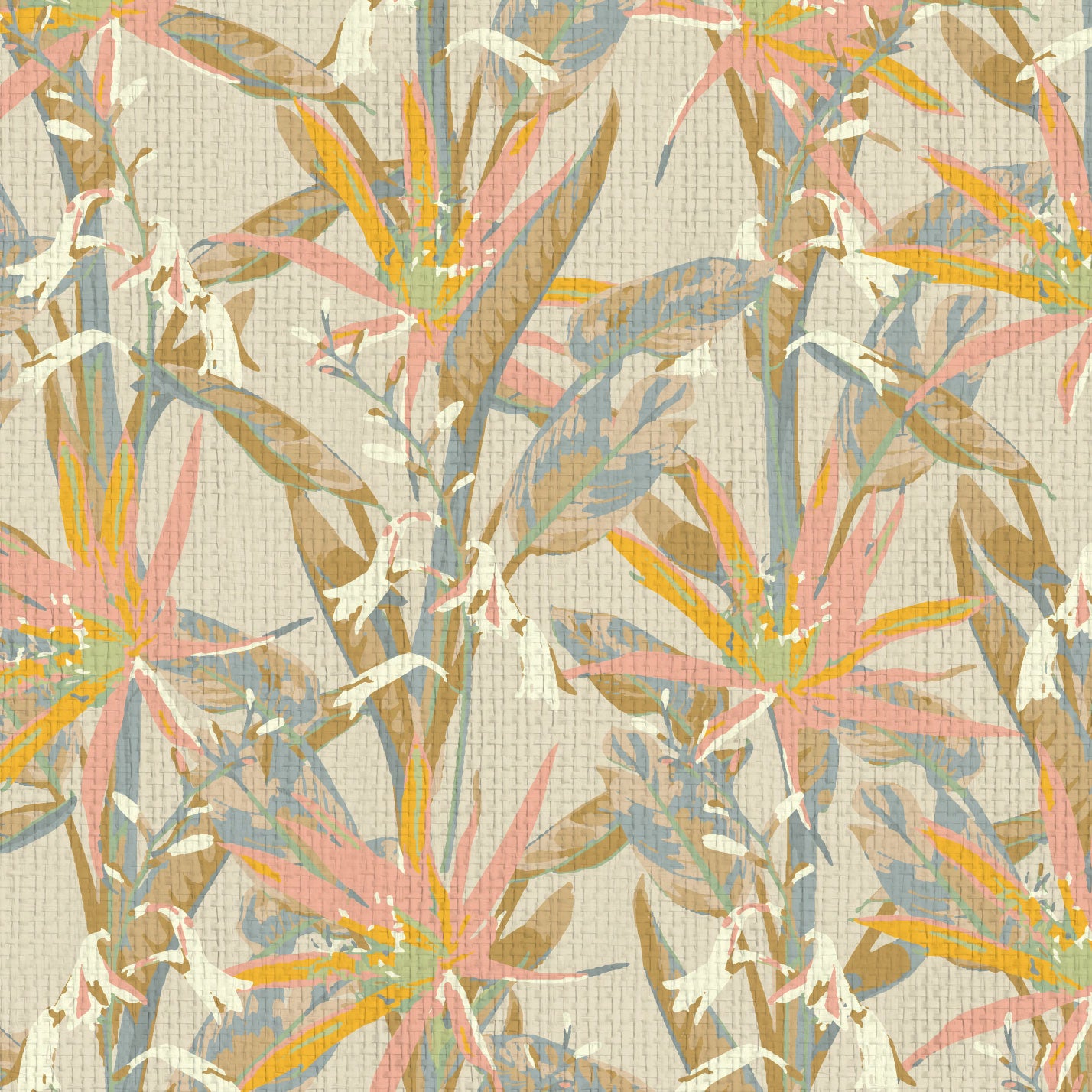 Smooth Operator Tropical Floral Wallpaper