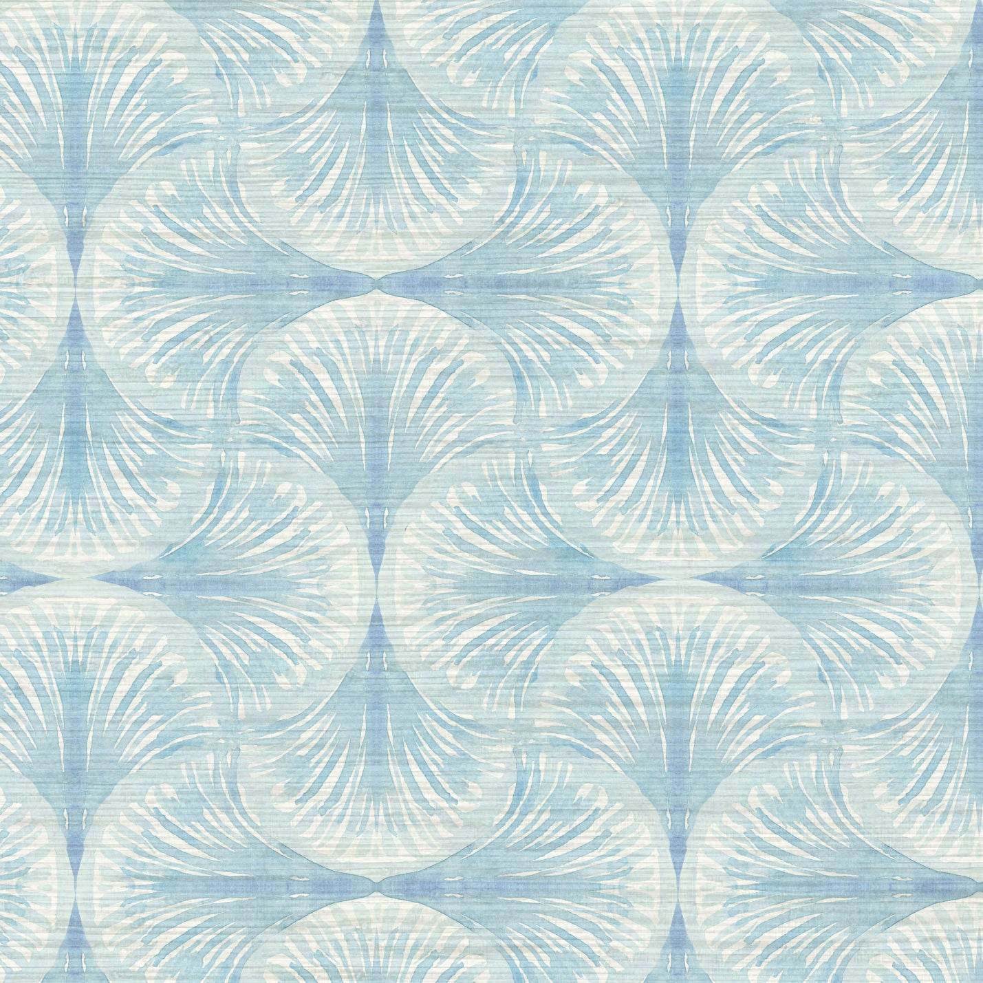 South Beach Watercolor Seashell Wallpaper by Little Blue Designs