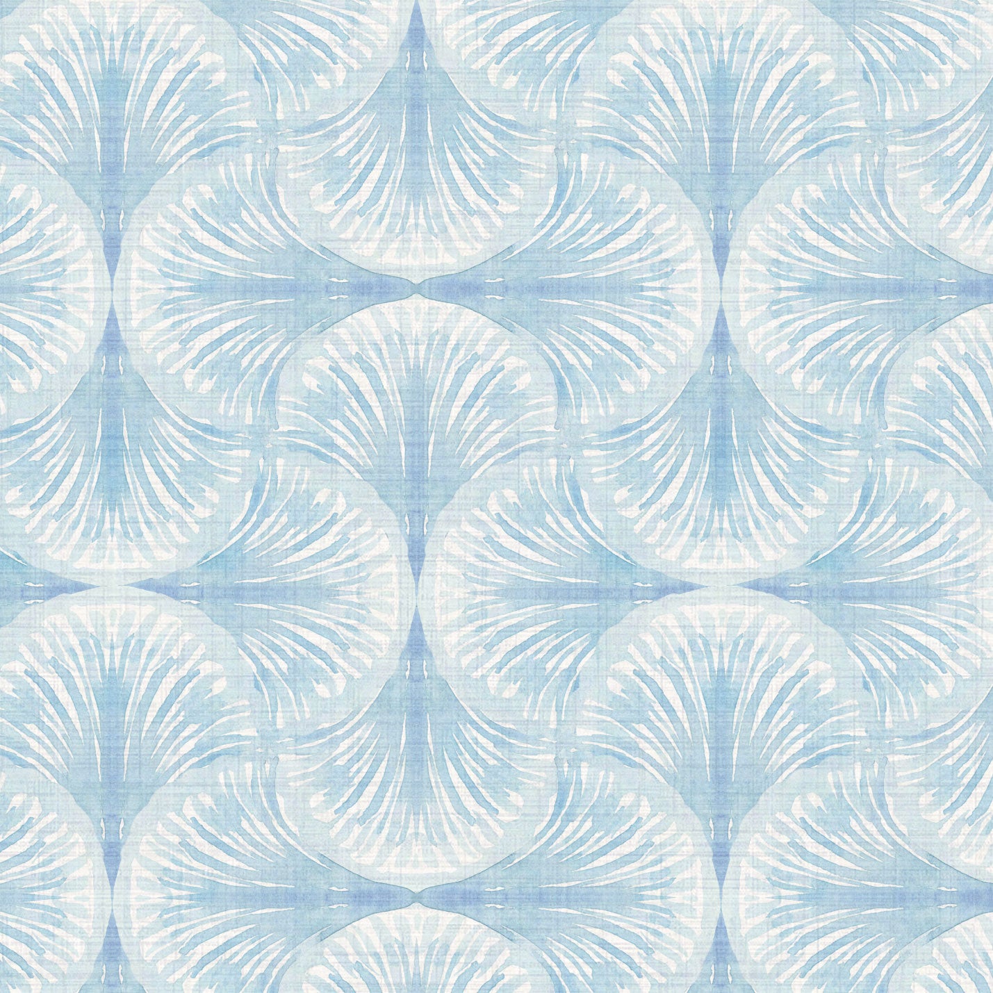 South Beach Watercolor Seashell Wallpaper by Little Blue Designs