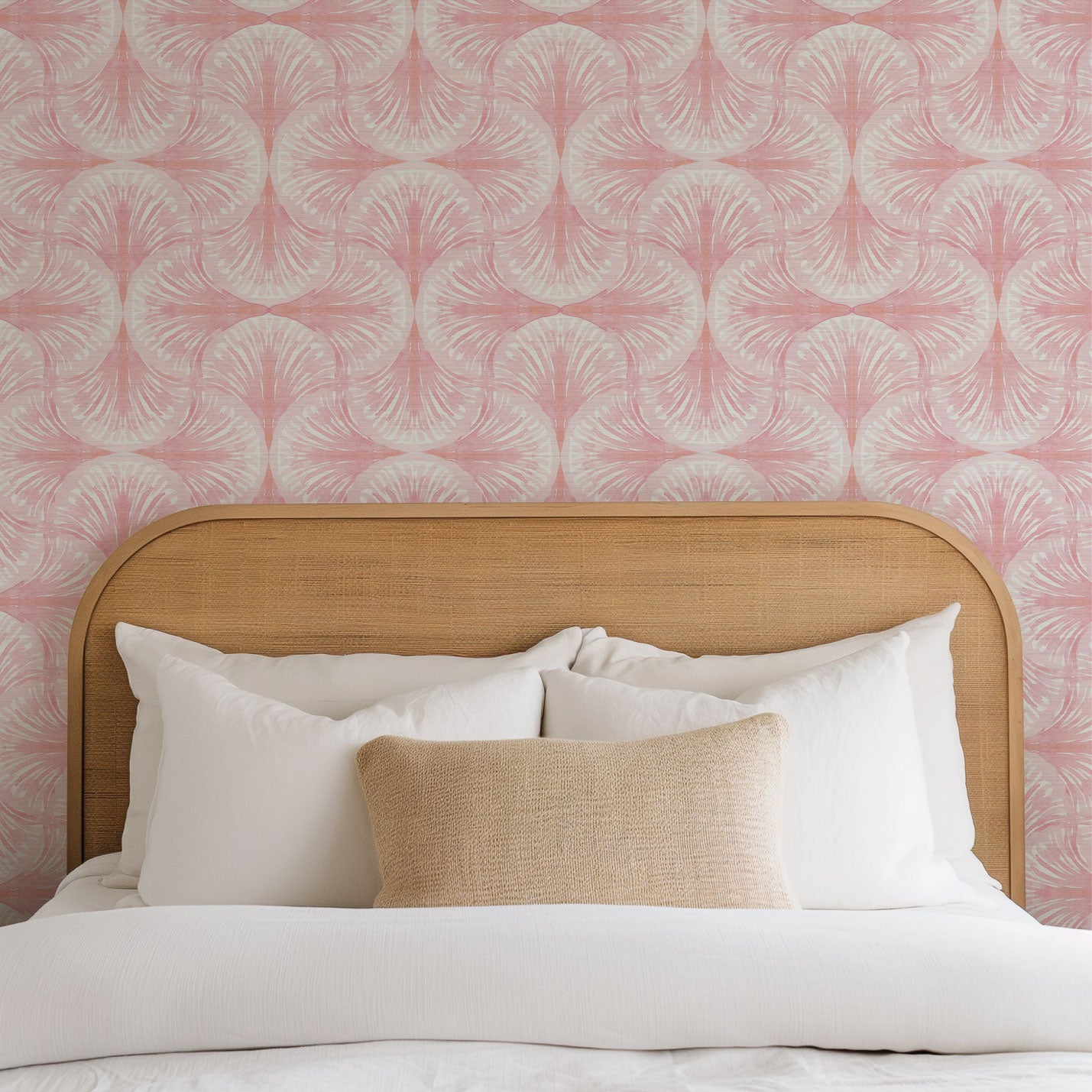 South Beach Watercolor Seashell Wallpaper by Little Blue Designs