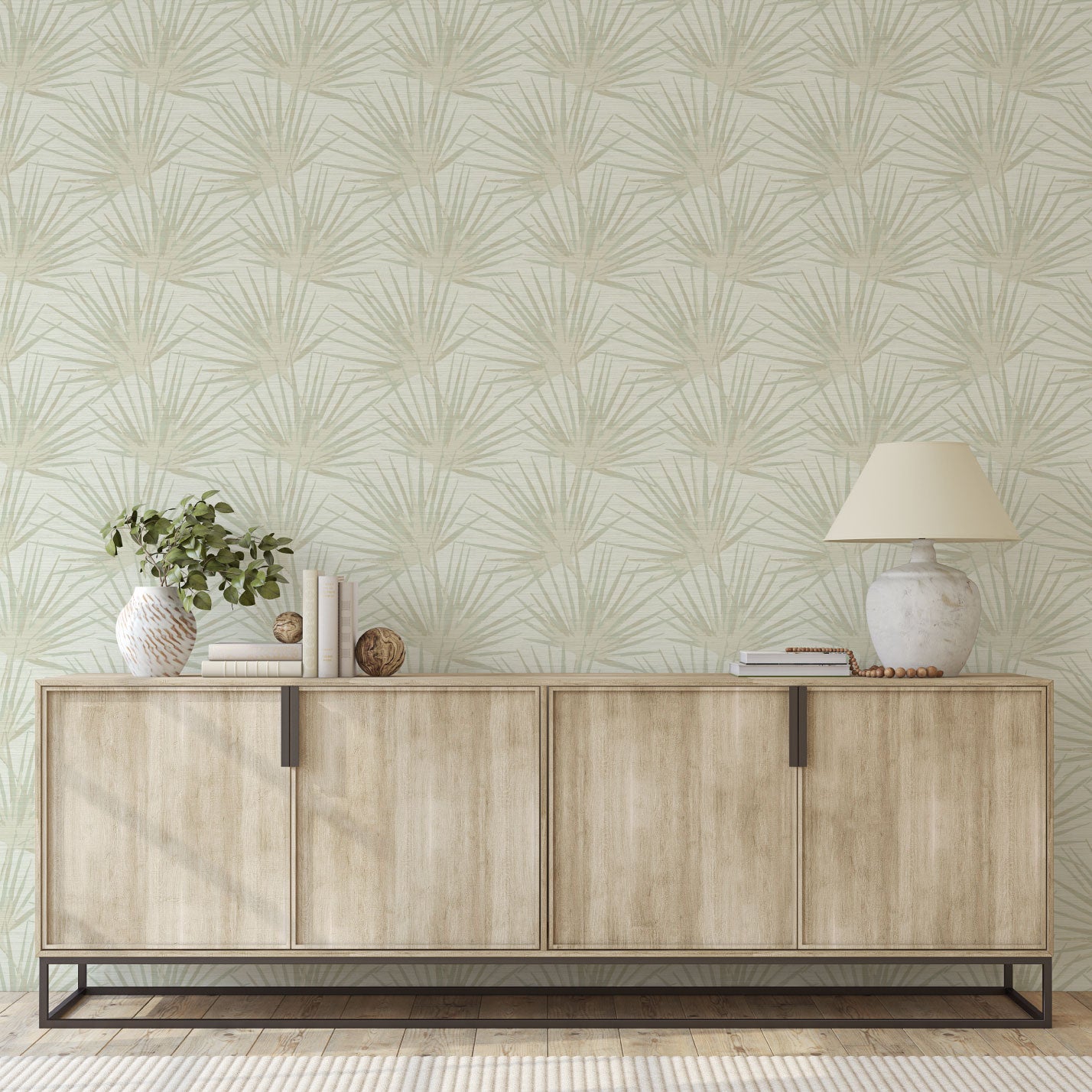 Stand by Me Spike Palm Fronds Wallpaper
