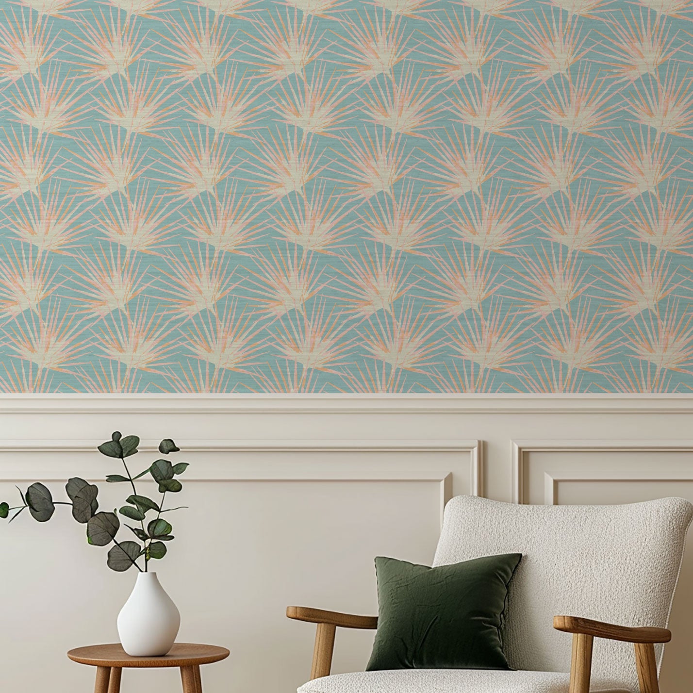 Stand by Me Spike Palm Fronds Wallpaper