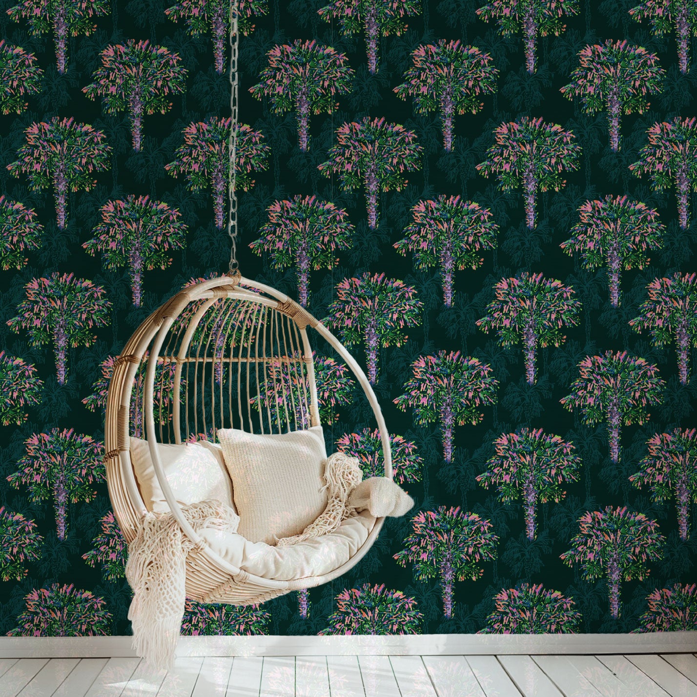 Summer of '69 Palm Tree Wallpaper